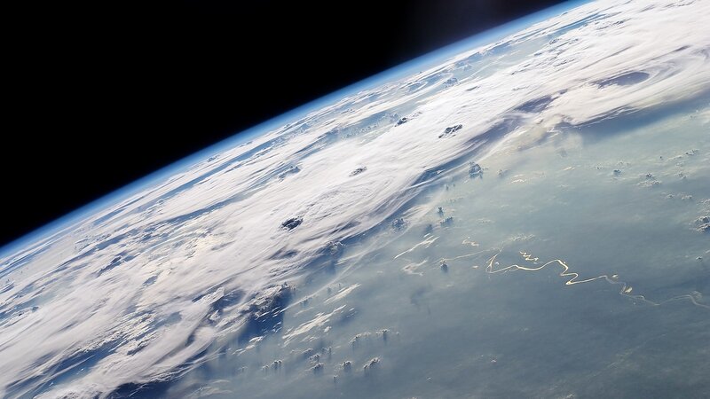Earth from space view