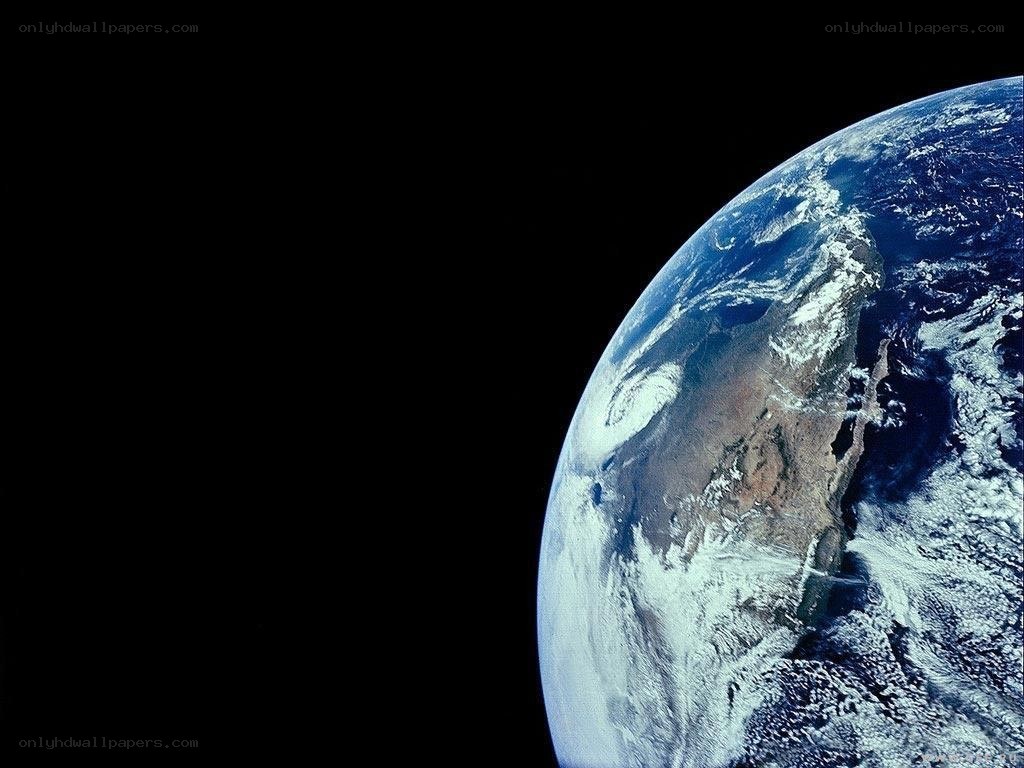 Earth from space view
