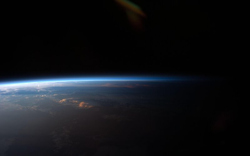 Earth from space view