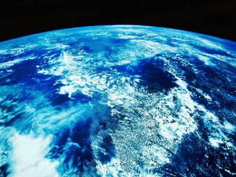 Earth from space view