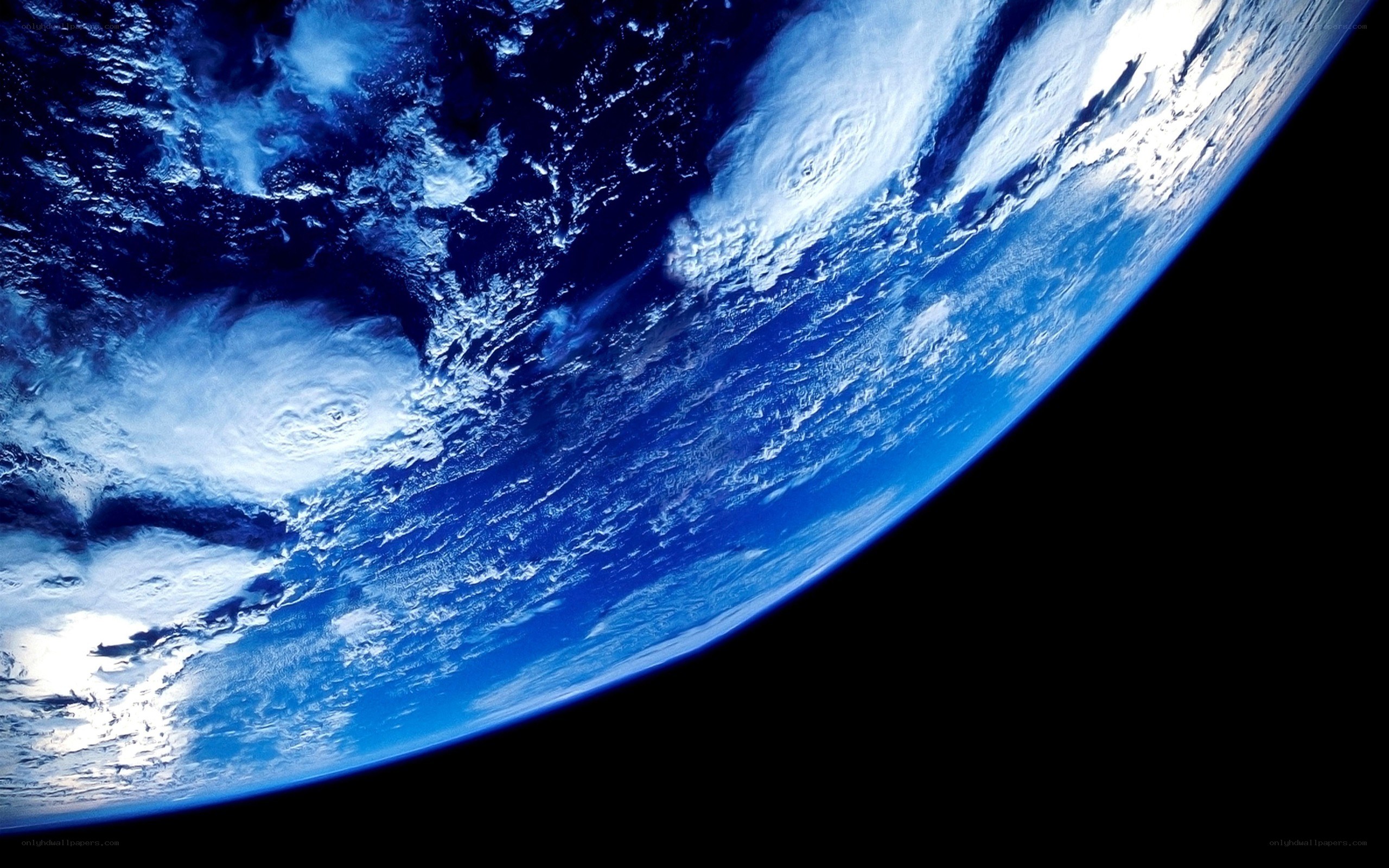 Earth from space view