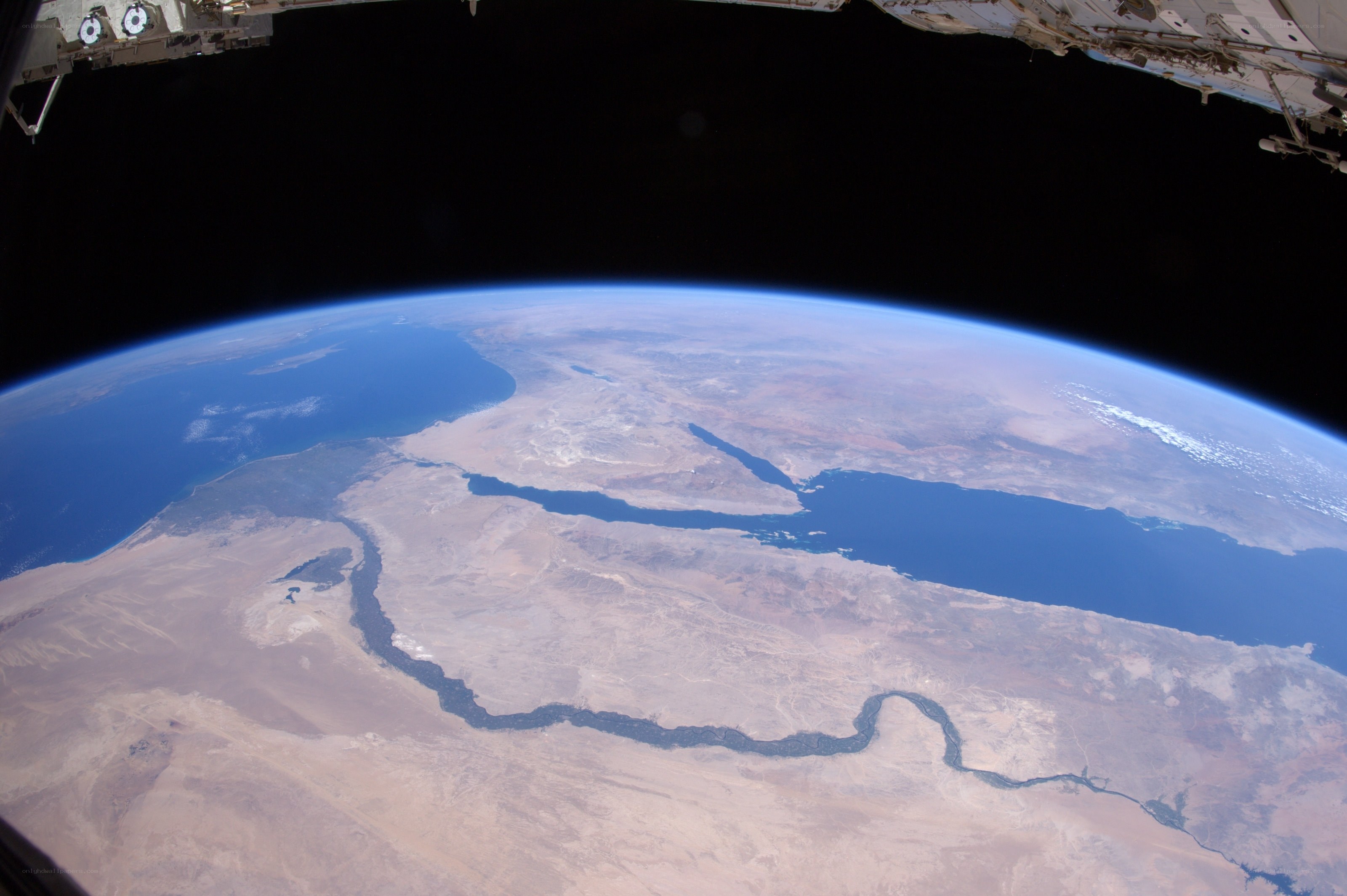 Earth from space view