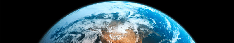 Earth from space view