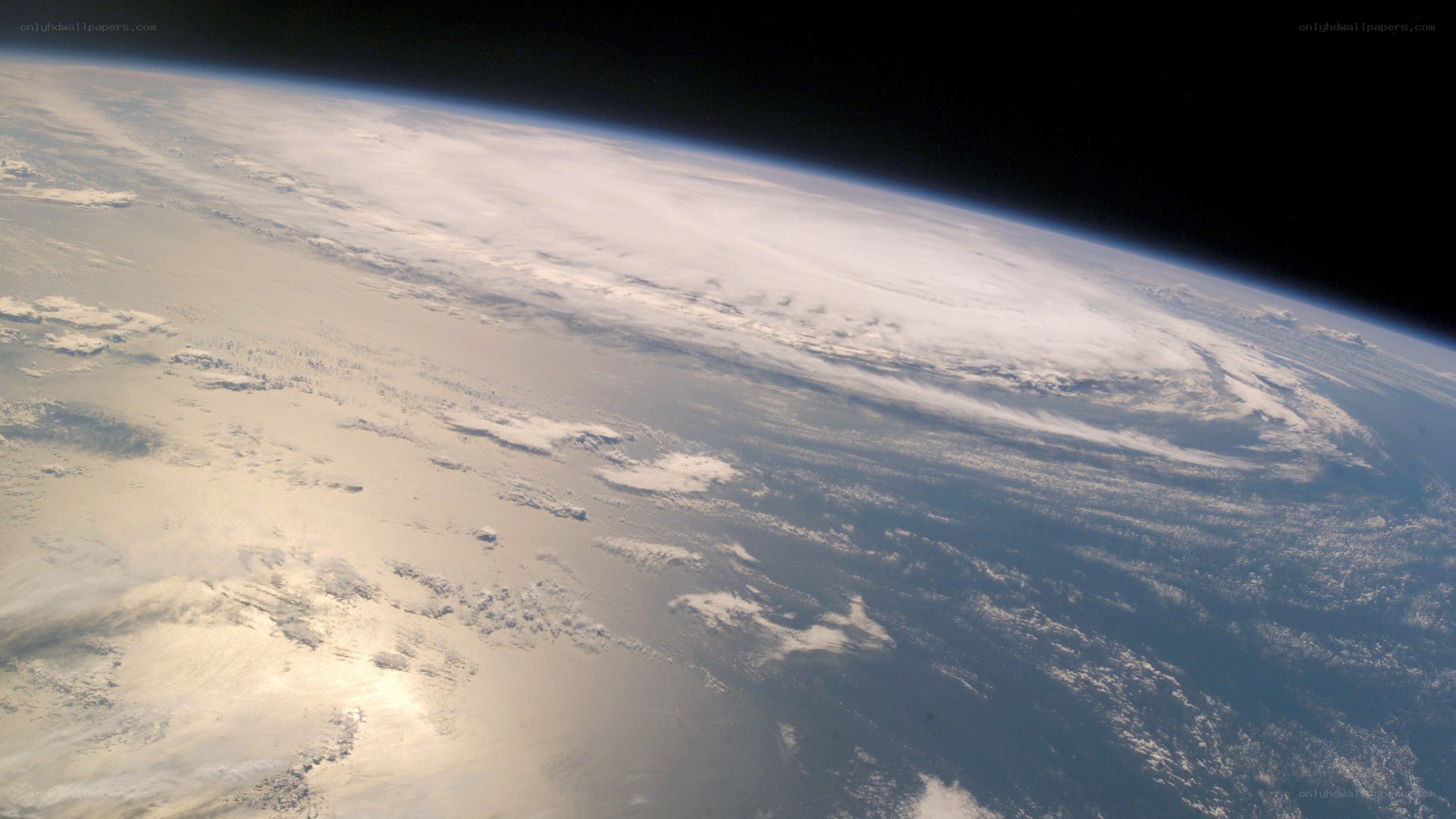 Earth from space view
