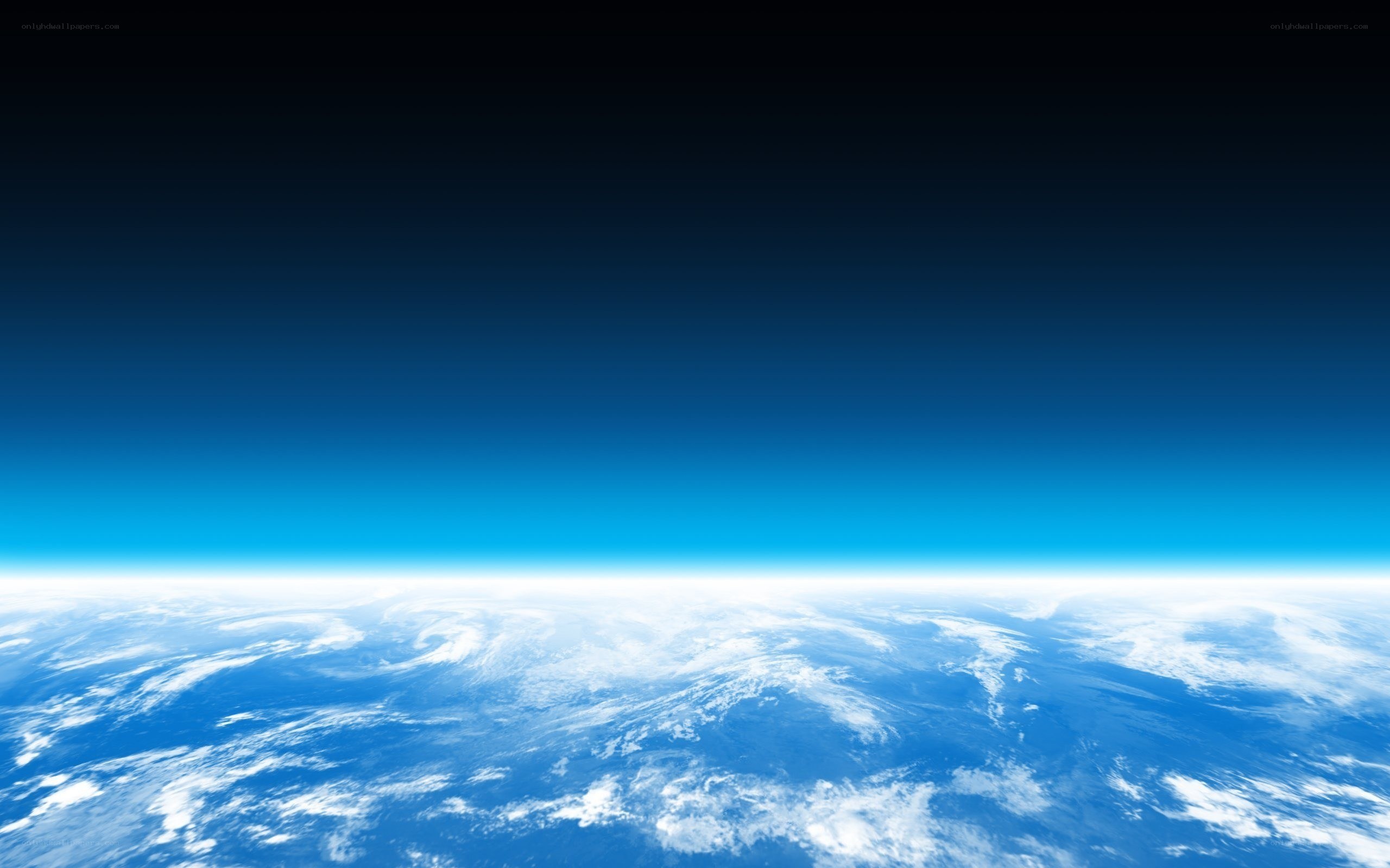Earth from space view