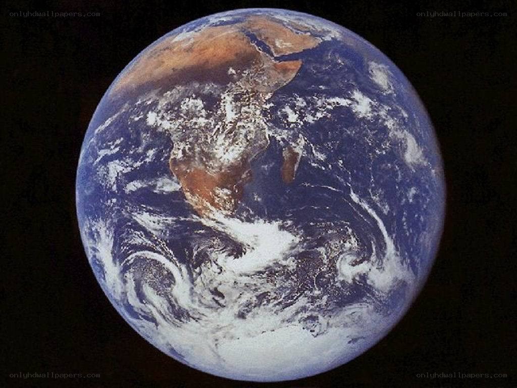 Earth from space view