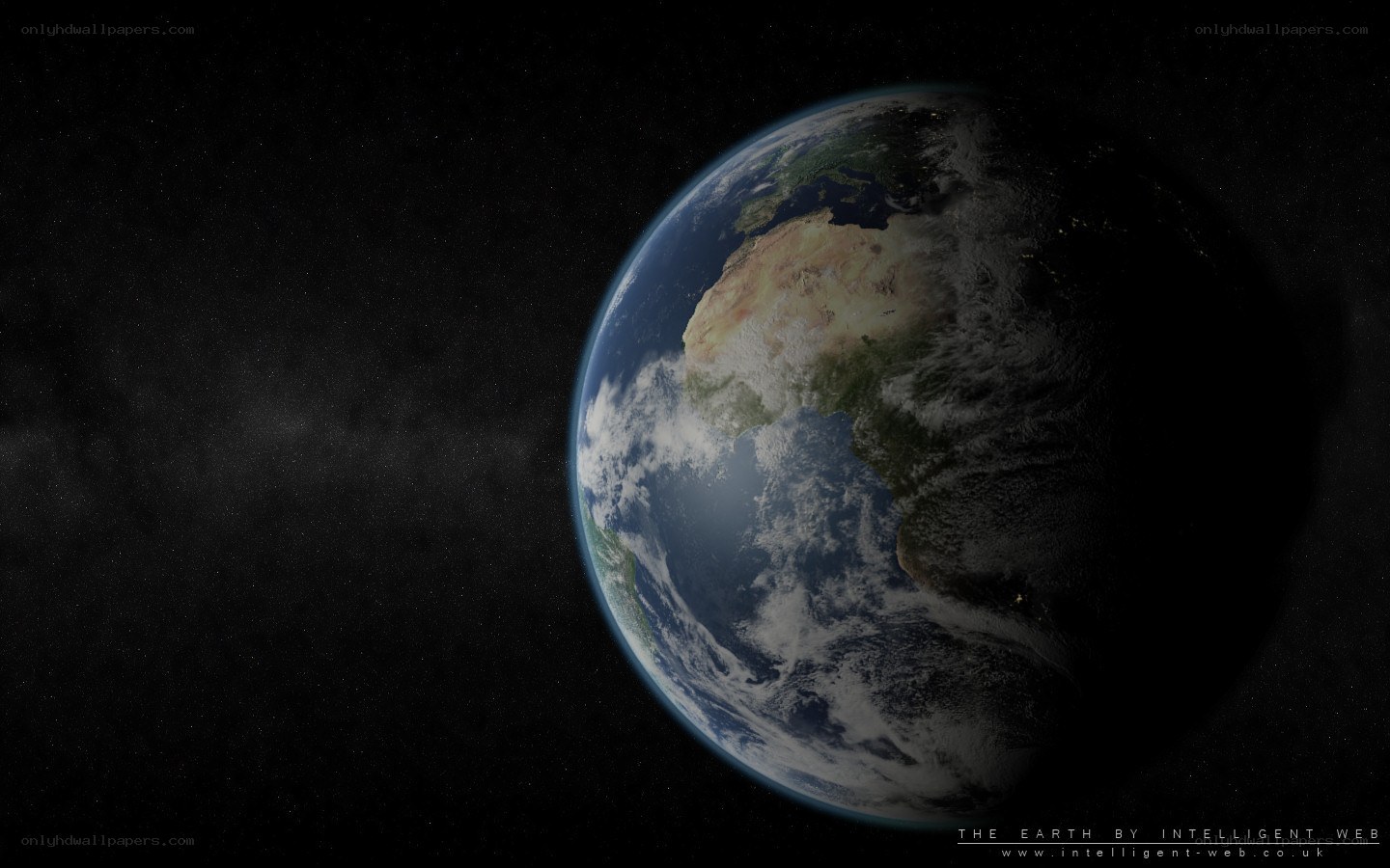 Earth from space view