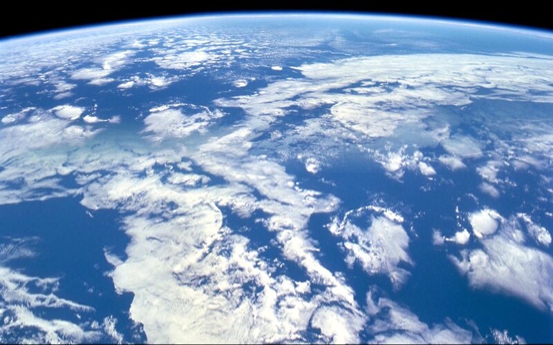 Earth from space view
