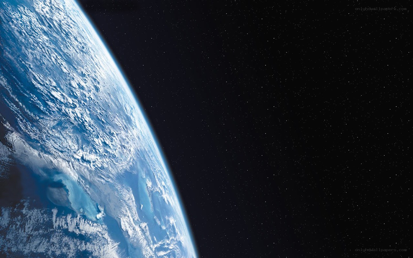Earth from space view