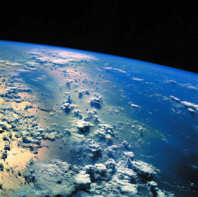 Earth from space view