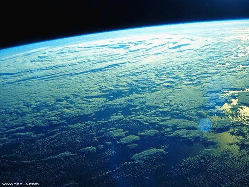Earth from space view