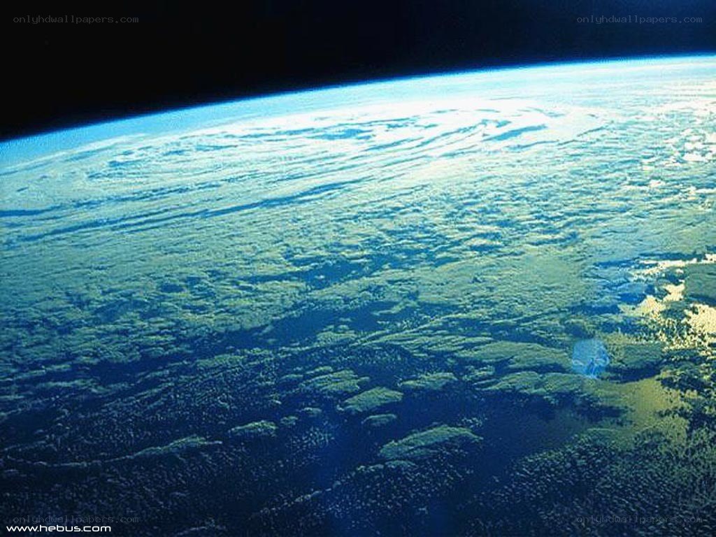 Earth from space view