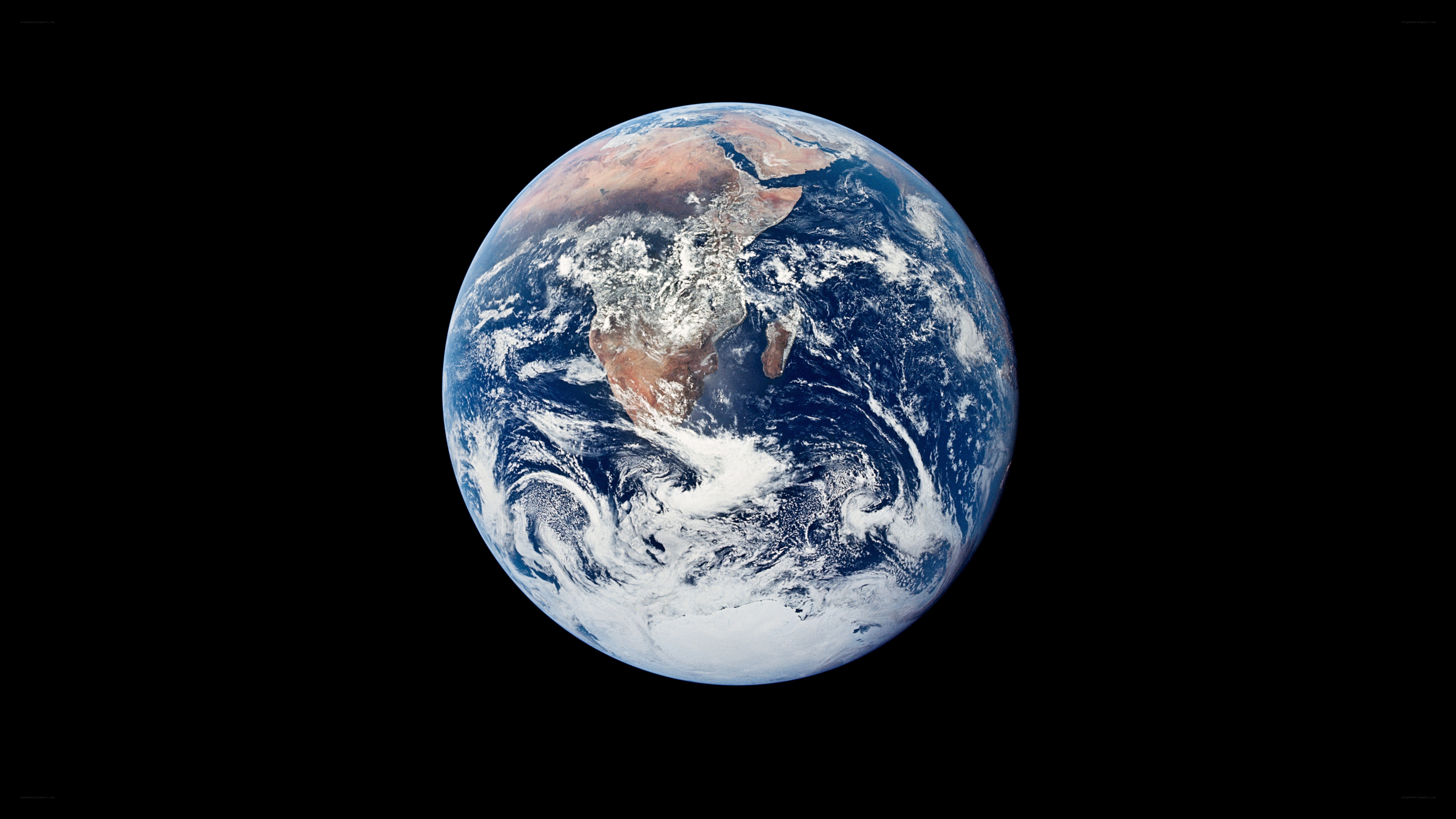 Earth from space view