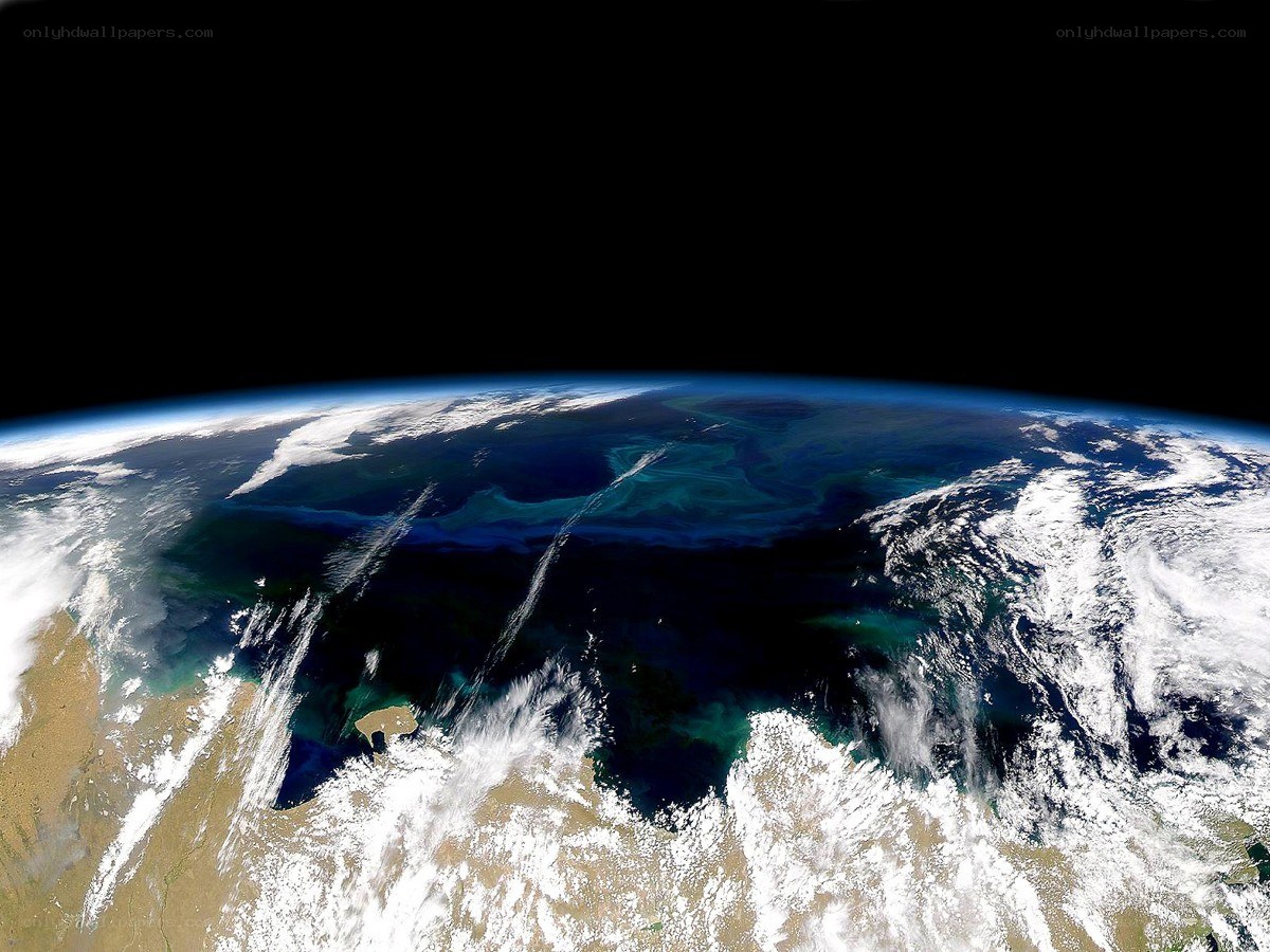 Earth from space view