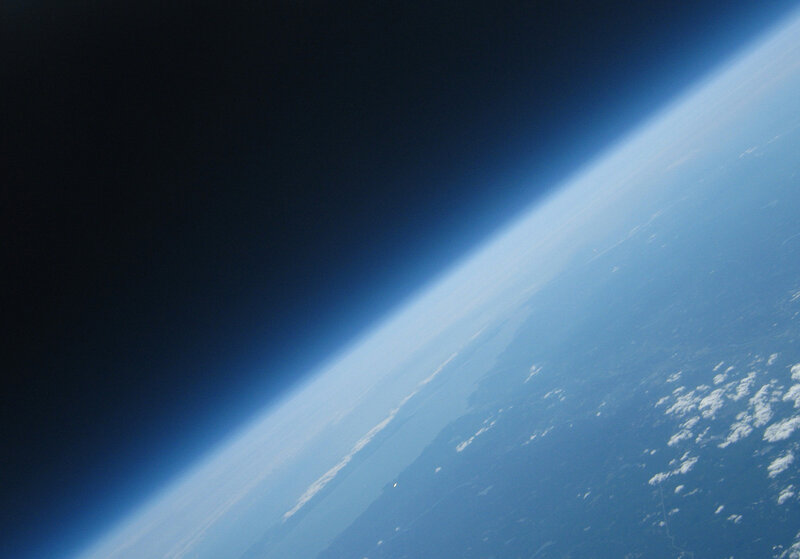 Earth from space view