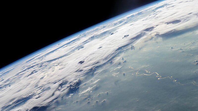 Earth from space view