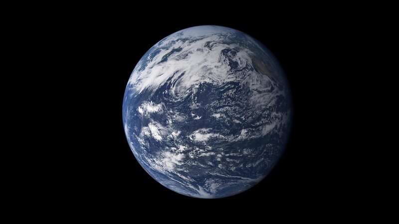 Earth from space view