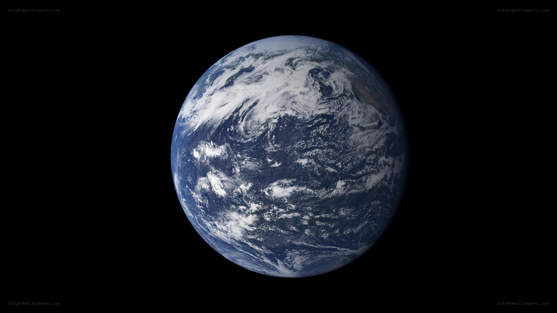 Earth from space view