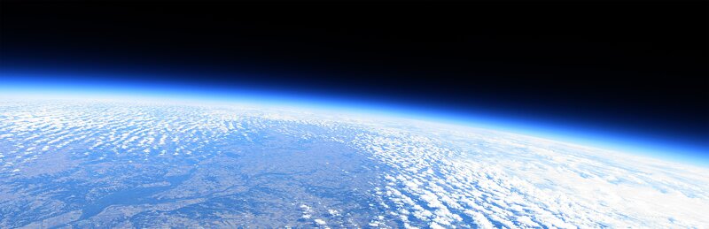 Earth from space view