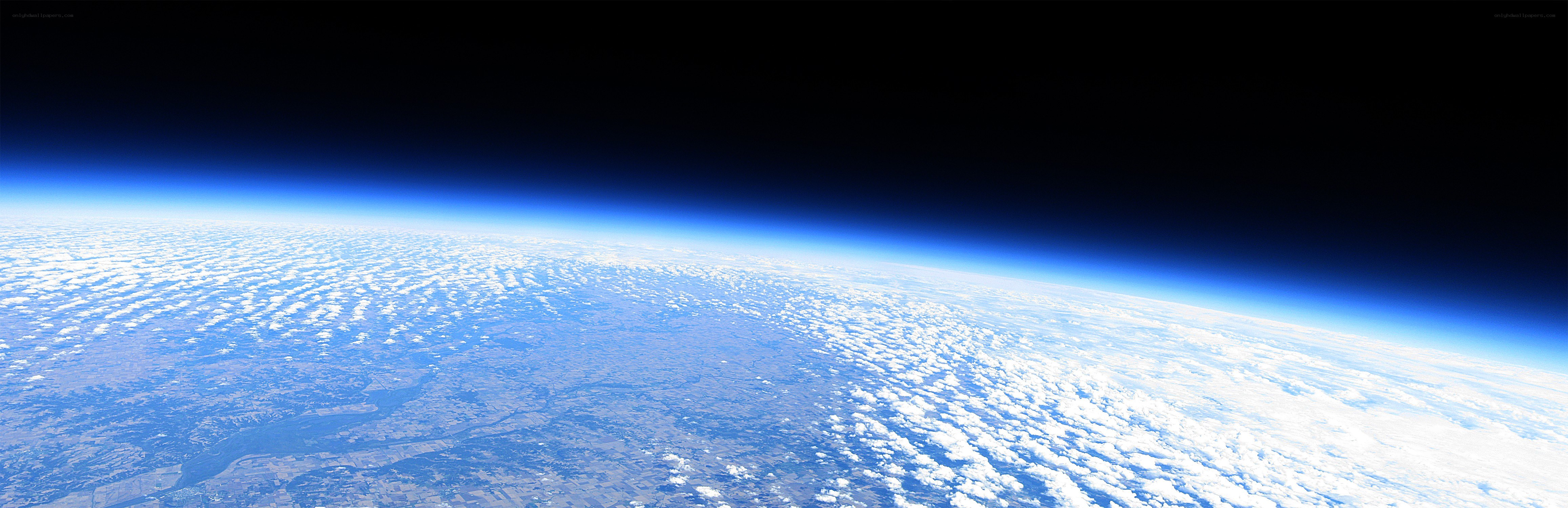 Earth from space view