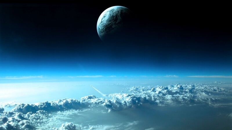 Earth from space view