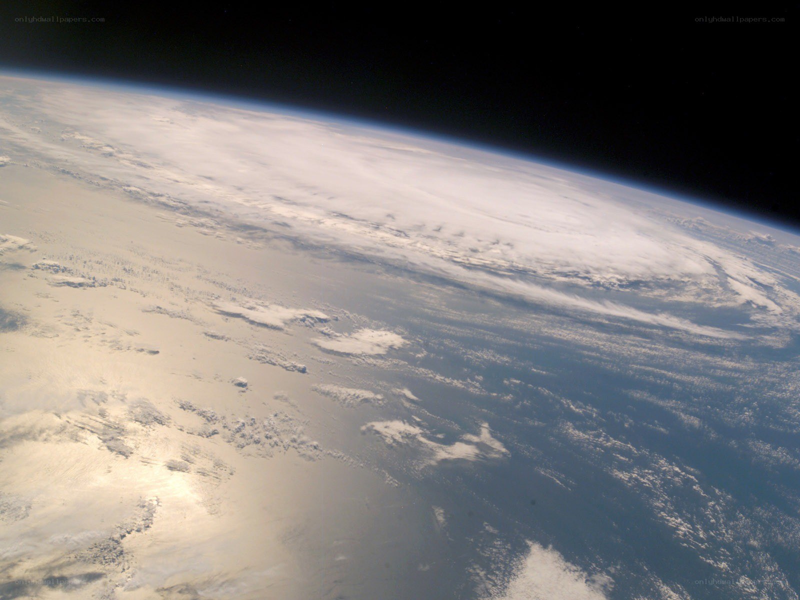 Earth from space view