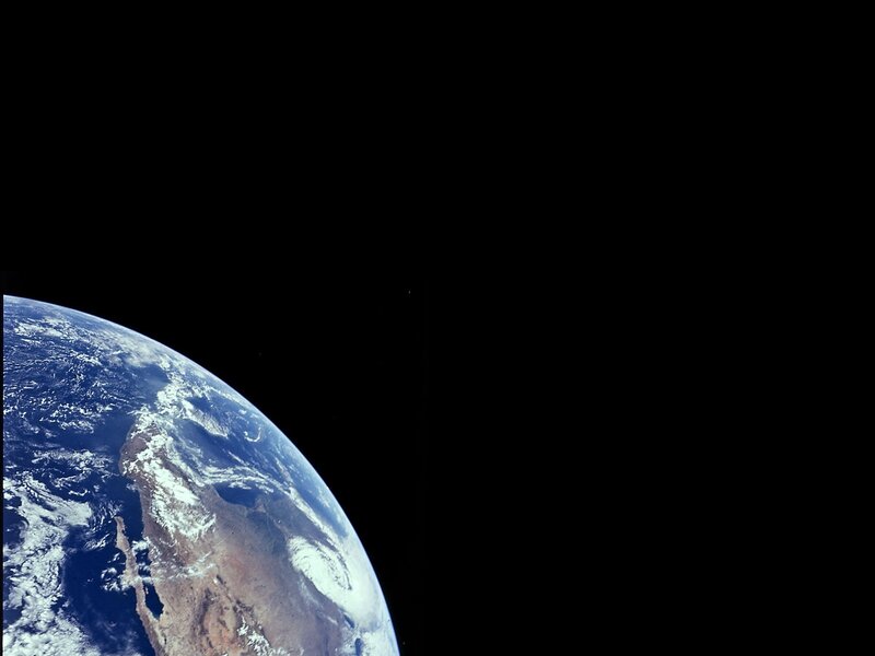 Earth from space view