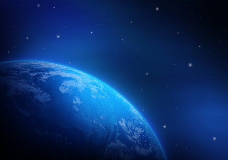 Earth from space view