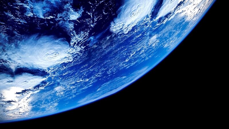Earth from space view