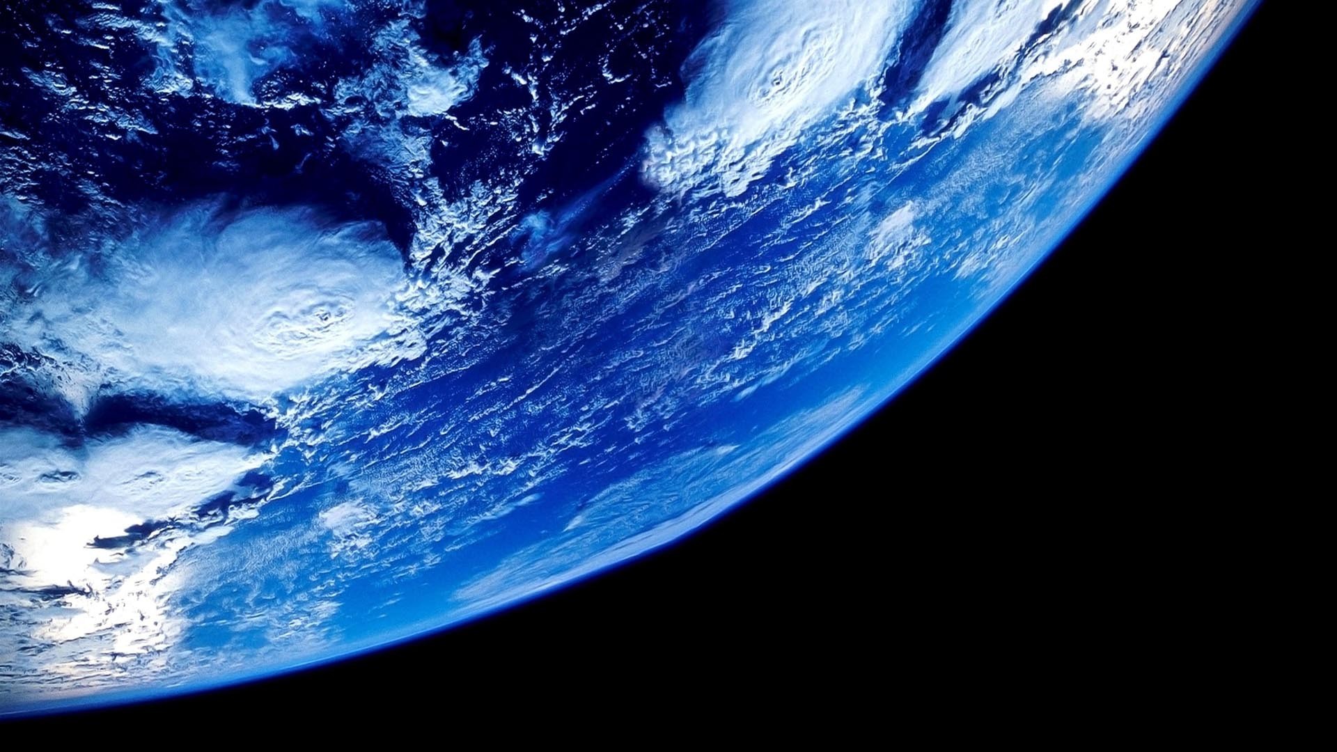 Earth from space view