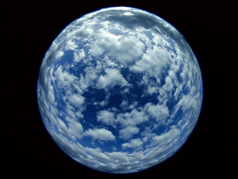 Earth from space view