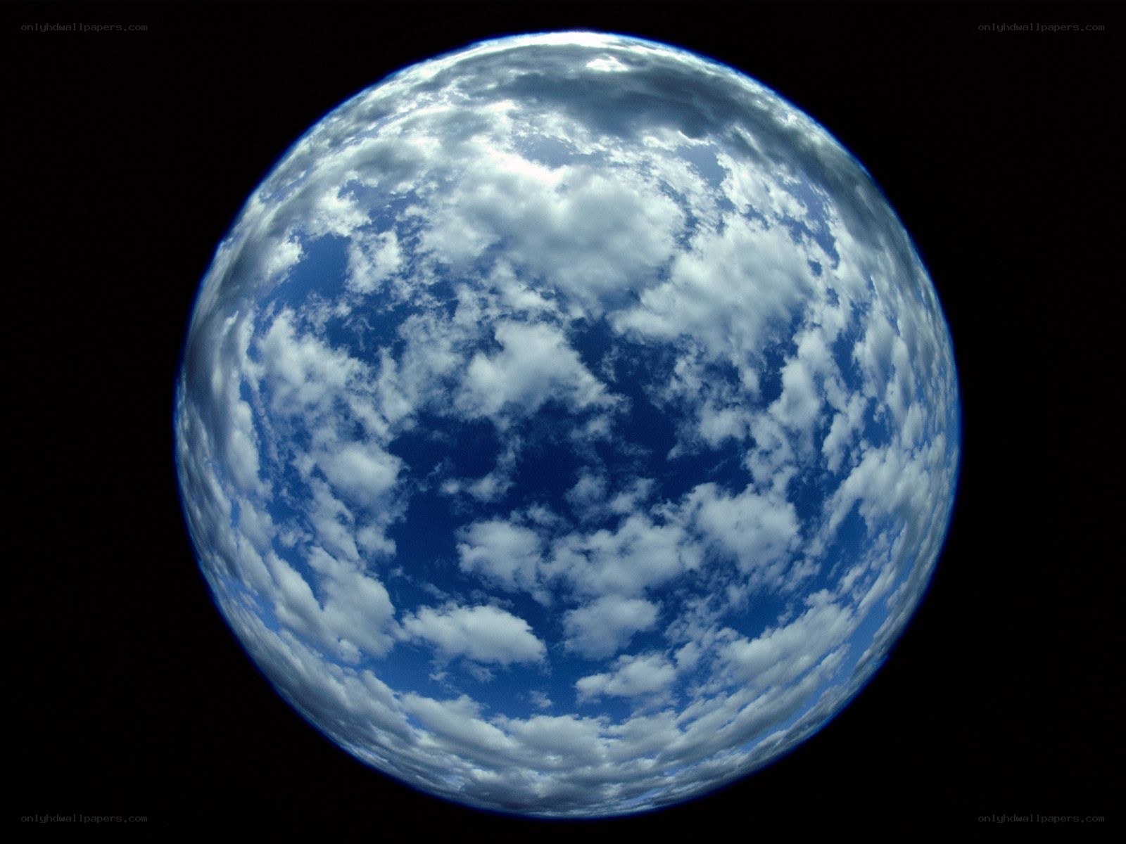 Earth from space view