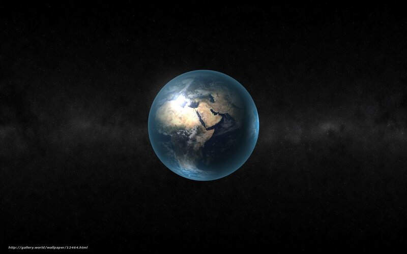Earth from space view