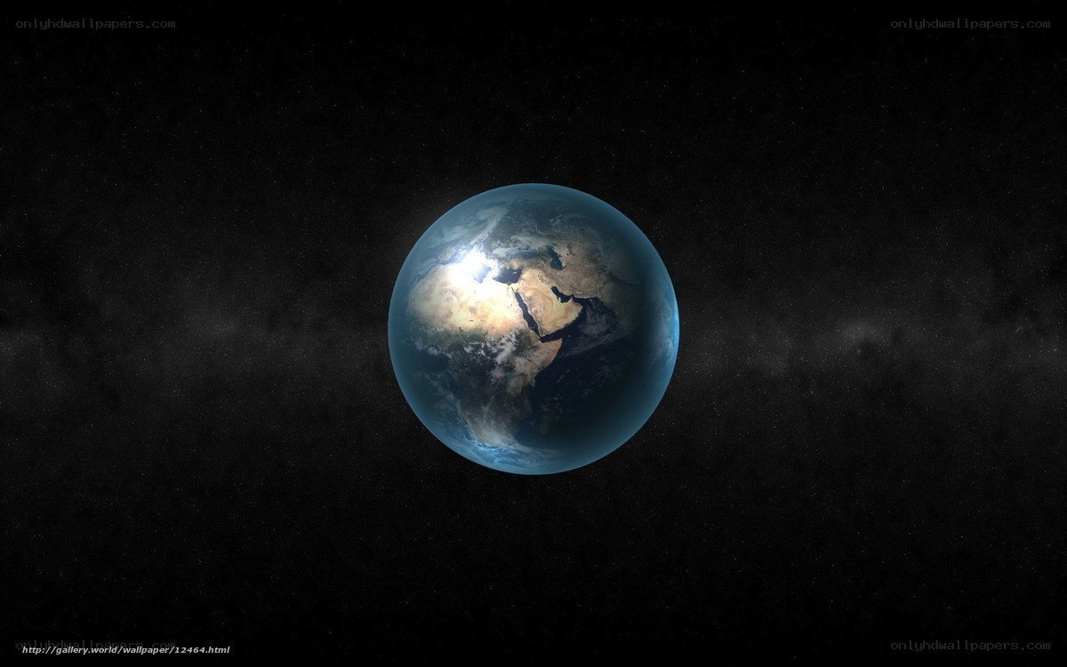 Earth from space view