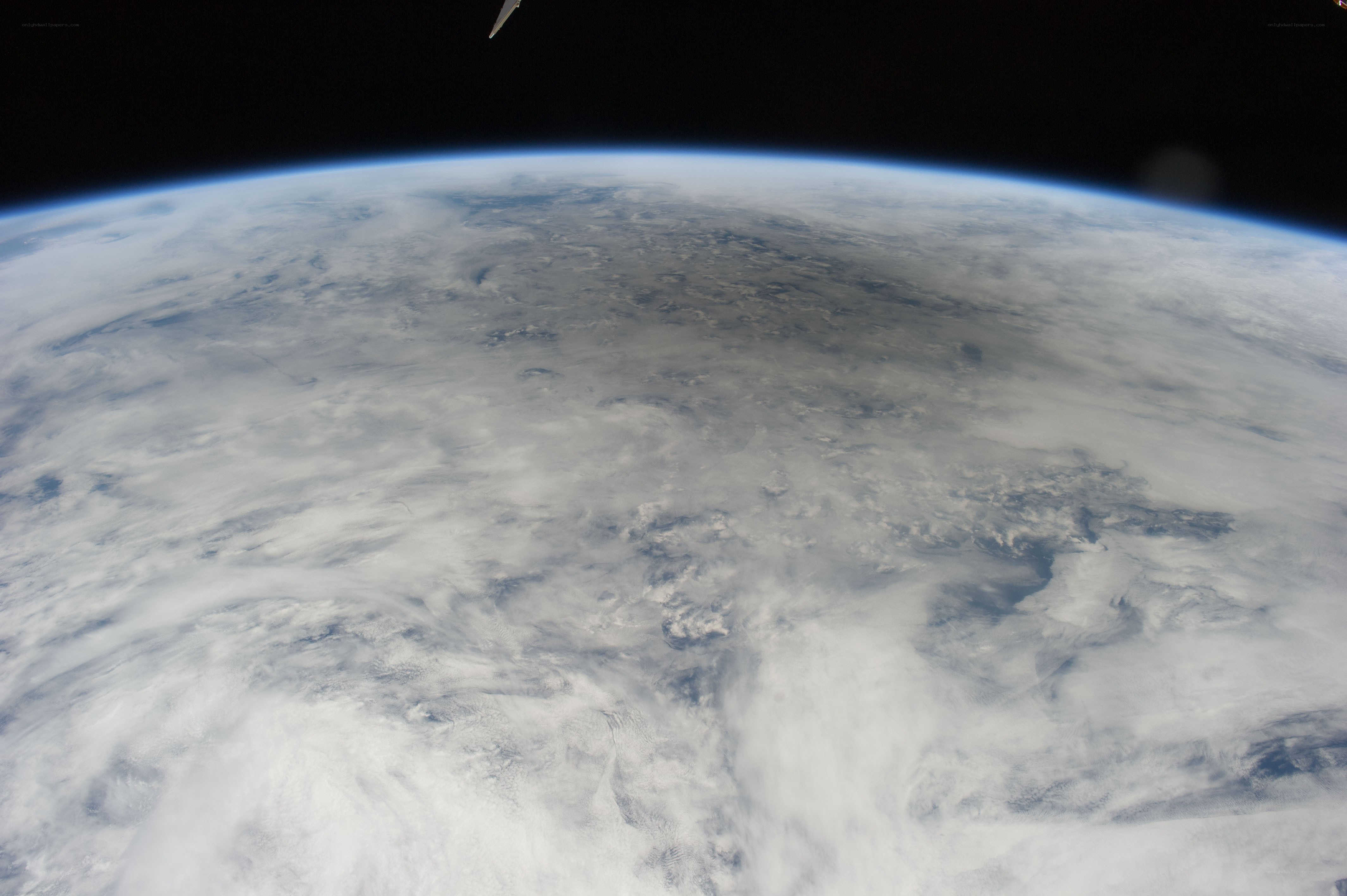 Earth from space view