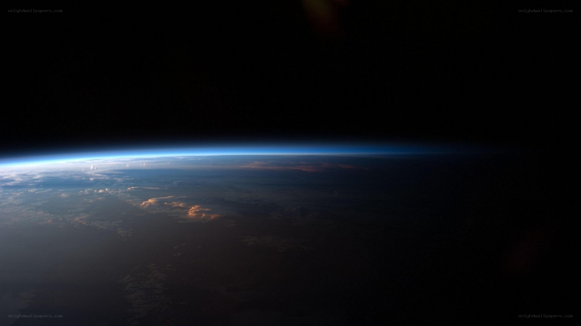 Earth from space view