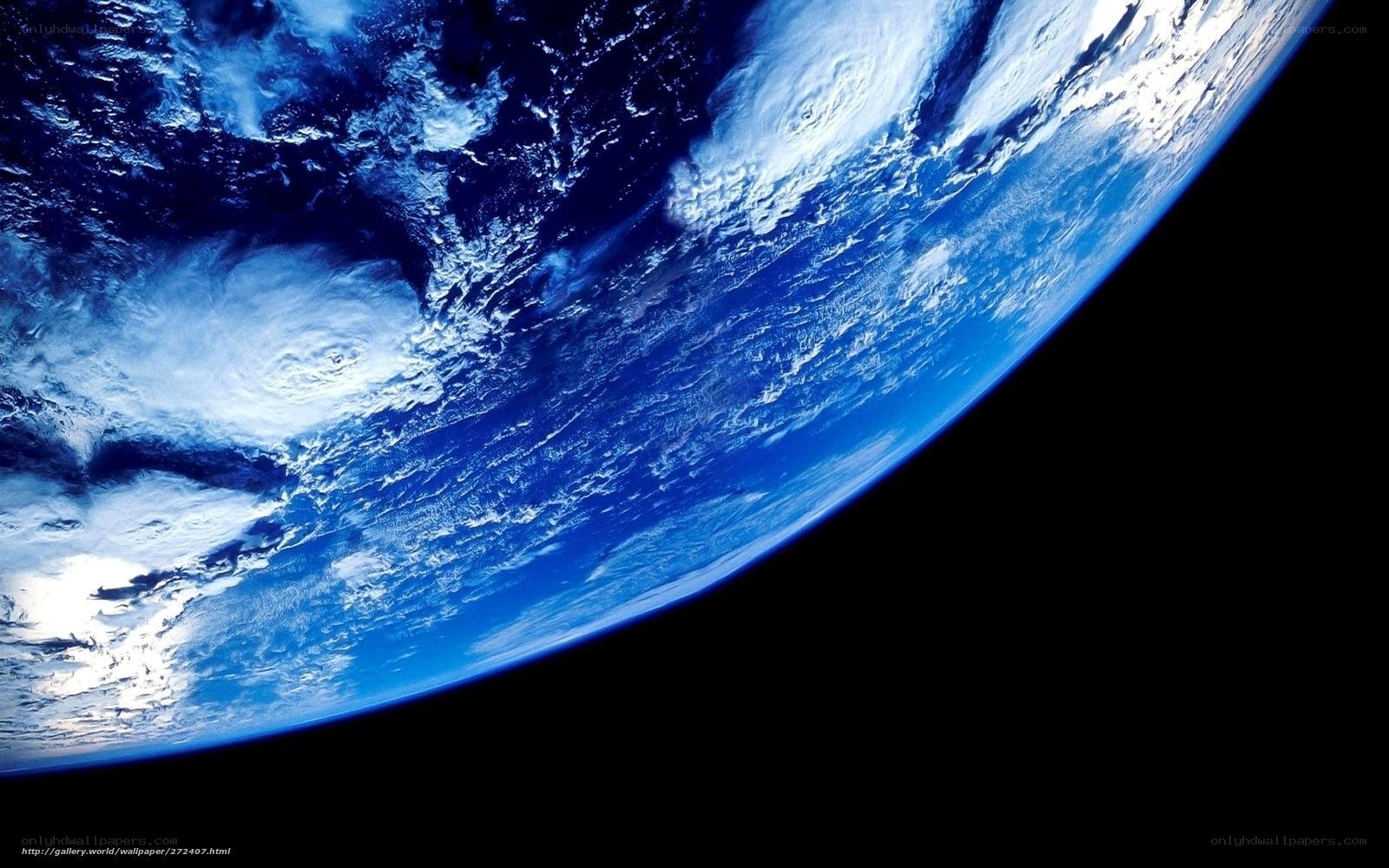 Earth from space view
