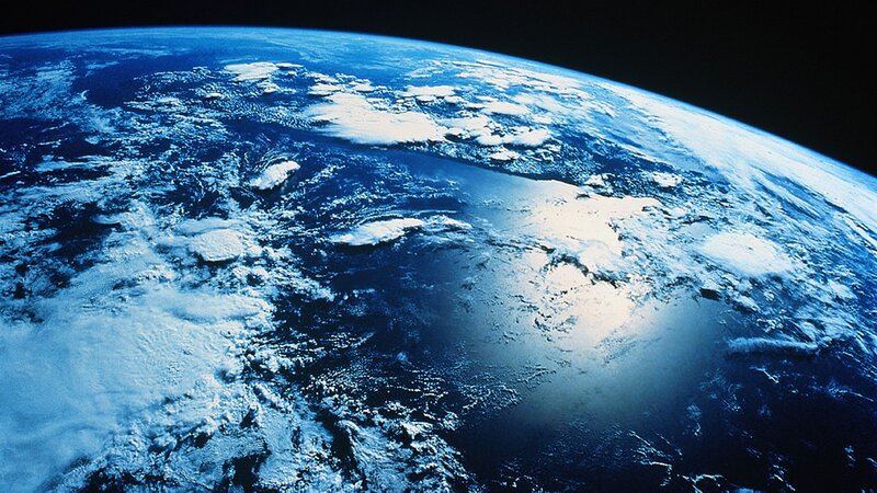 Earth from space view