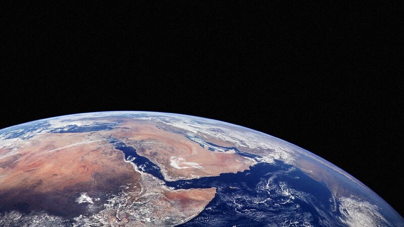 Earth from space view