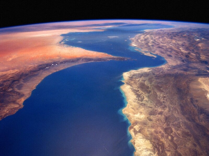 Earth from space view