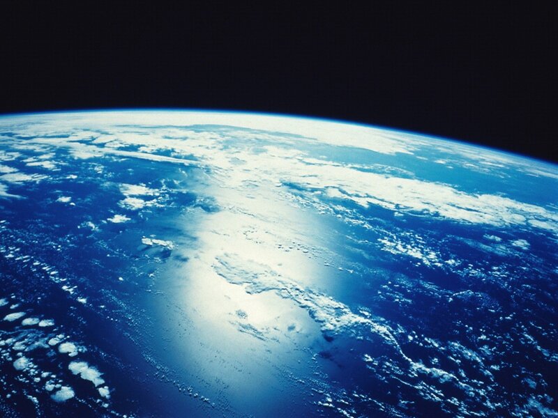 Earth from space view