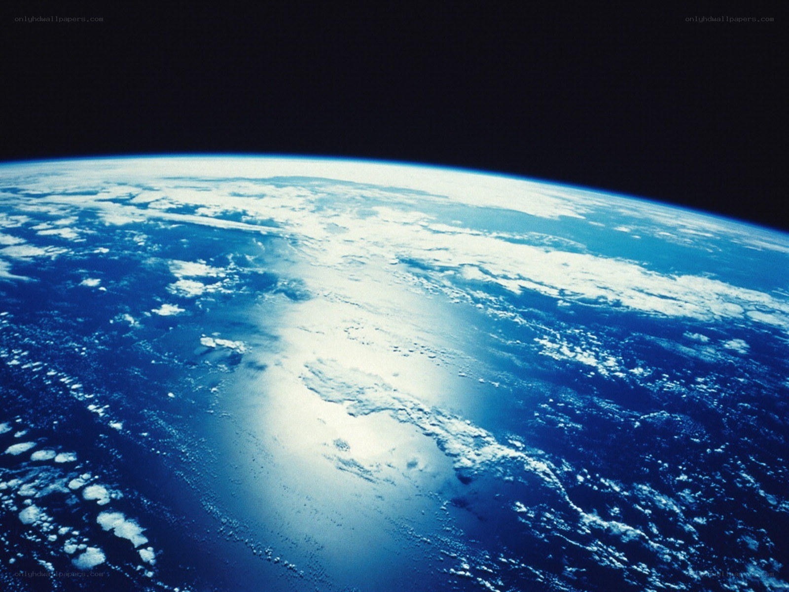 Earth from space view