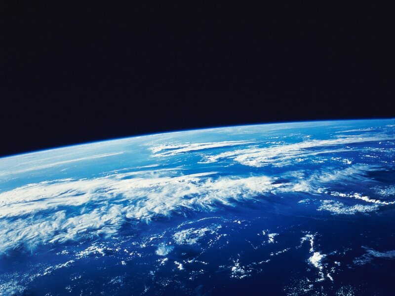 Earth from space view