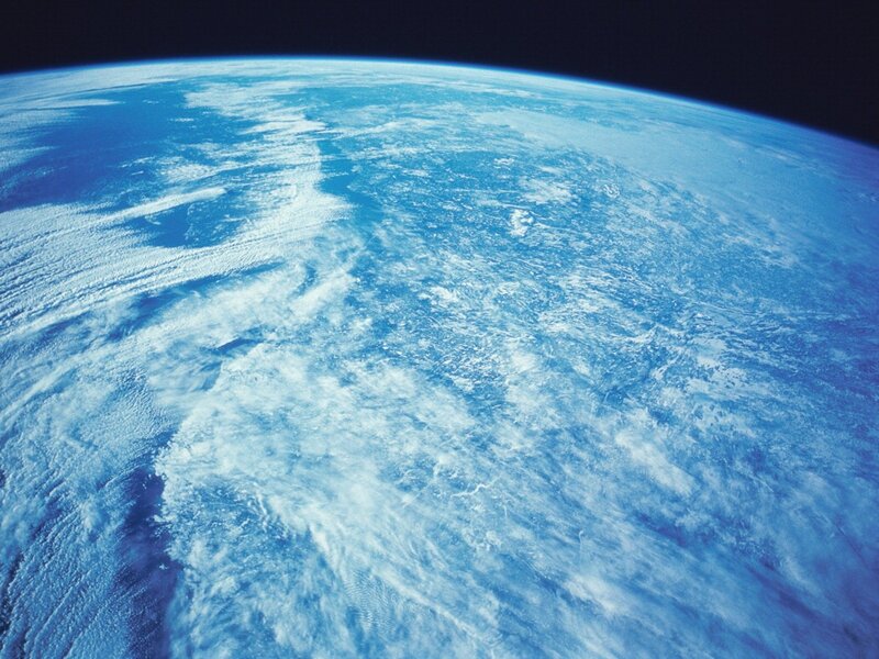 Earth from space view