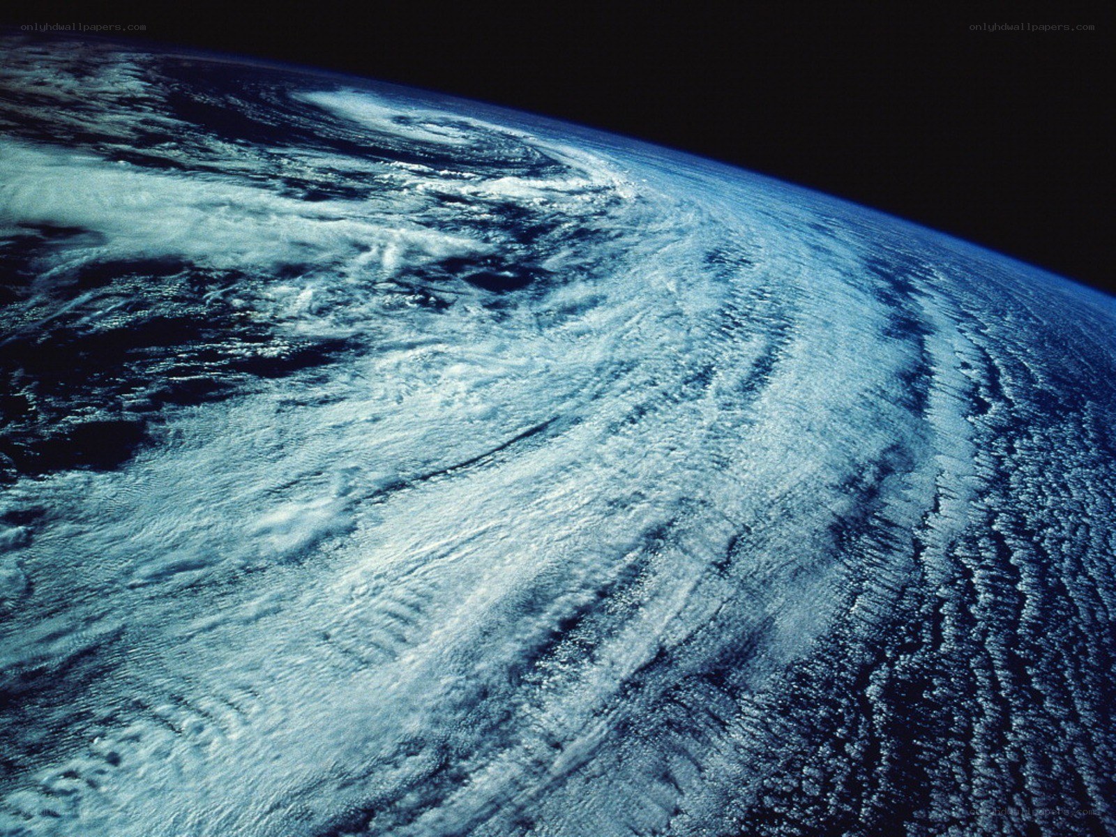 Earth from space view
