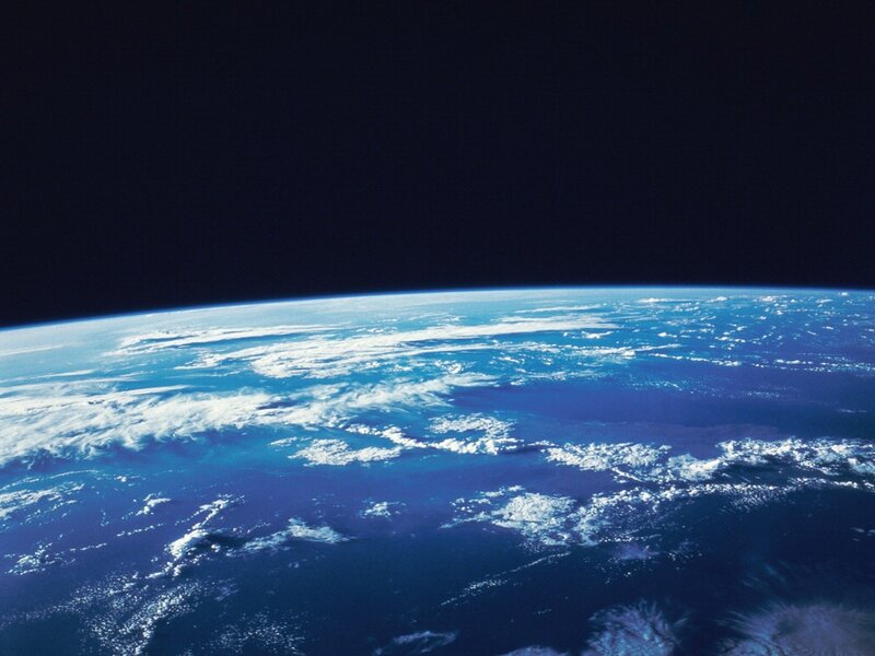 Earth from space view