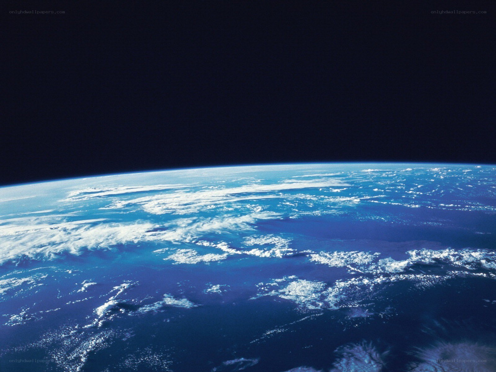 Earth from space view