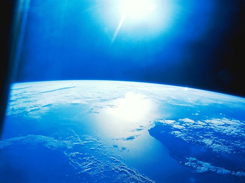 Earth from space view