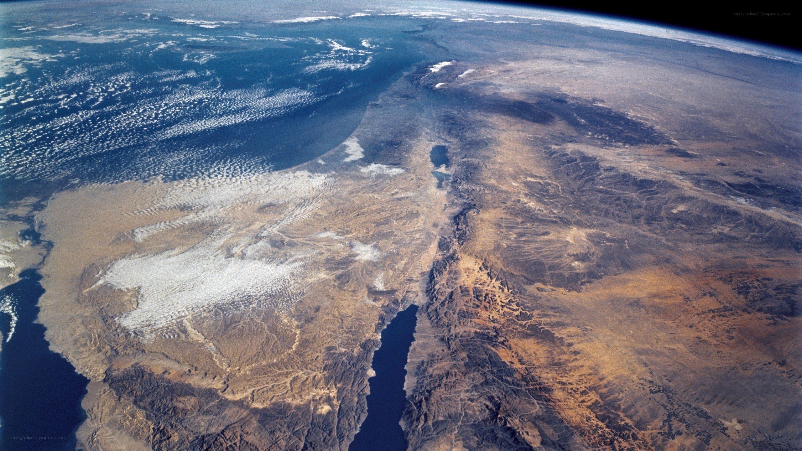 Earth from space view
