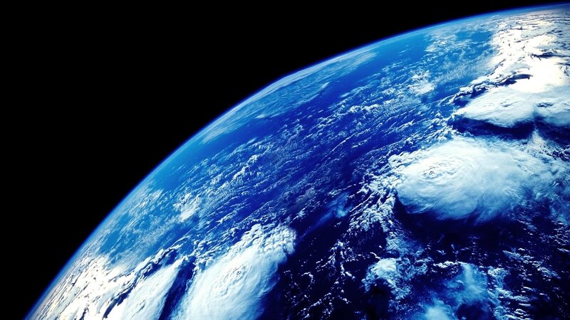 Earth from space view